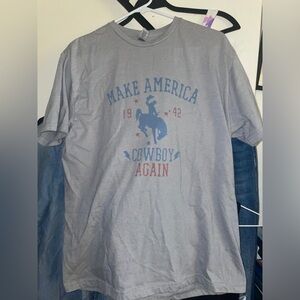 Womens large “make America cowboy again” tshirt